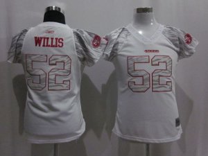 Jerseys Factory Cheap 49ers #52 Patrick Willis White Women's Zeb