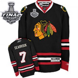 Jerseys Factory Cheap Blackhawks #7 Brent Seabrook Embroidered B