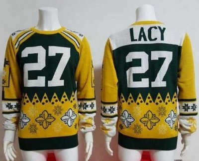 Jerseys Factory Cheap Nike Packers #27 Eddie Lacy Green/Yellow M