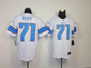 Jerseys Factory Cheap Nike Lions #71 Riley Reiff White Men's Sti