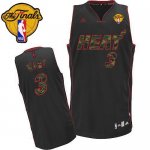 Jerseys Factory Cheap Heat #3 Dwyane Wade Black Camo Fashion Fin