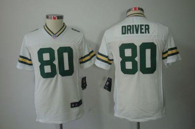 Jerseys Factory Cheap Nike Packers #80 Donald Driver White Youth