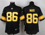 Jerseys Factory Cheap Nike Steelers #86 Hines Ward Black(Gold No