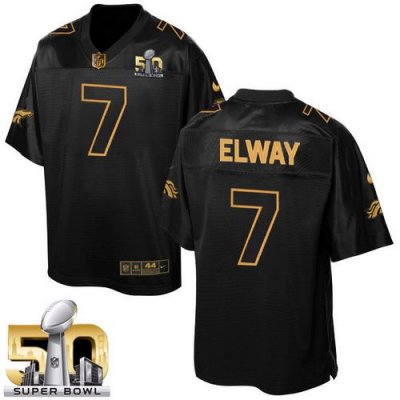 Jerseys Factory Cheap Nike Broncos #7 John Elway Black Super Bow