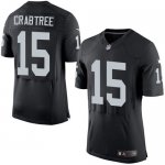 Jerseys Factory Cheap Nike Raiders #15 Michael Crabtree Black Te