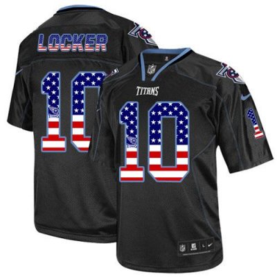 Jerseys Factory Cheap Nike Titans #10 Jake Locker Black Men's St