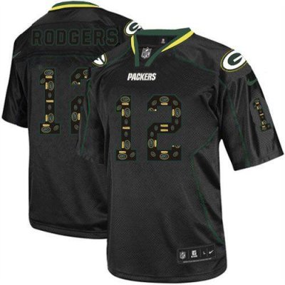 Jerseys Factory Cheap Nike Packers #12 Aaron Rodgers New Lights