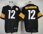 Jerseys Factory Cheap Nike Steelers #12 Terry Bradshaw Black Tea