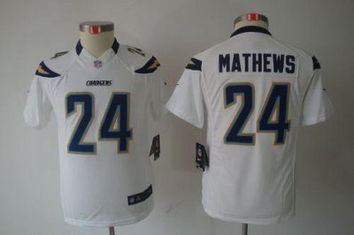 Jerseys Factory Cheap Nike Chargers #24 Ryan Mathews White Youth