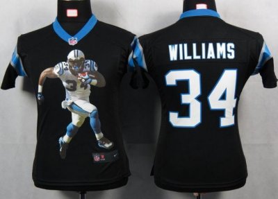 Jerseys Factory Cheap Nike Panthers #34 DeAngelo Williams Black