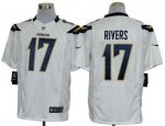 Jerseys Factory Cheap Nike Chargers #17 Philip Rivers White Men'