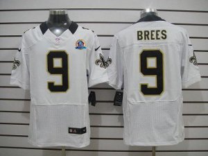Jerseys Factory Cheap Nike Saints #9 Drew Brees White With Hall