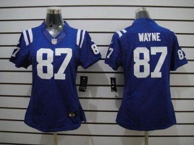 Jerseys Factory Cheap Nike Colts #87 Reggie Wayne Royal Blue Tea