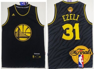 Jerseys Factory Cheap Warriors #31 Festus Ezeli Black Precious M