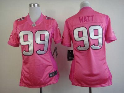 Jerseys Factory Cheap Nike Texans #99 J.J. Watt Pink Women's Be