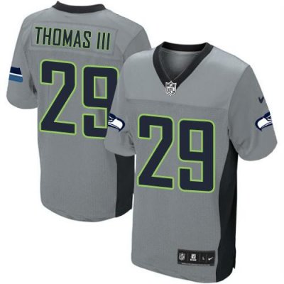 Jerseys Factory Cheap Nike Seahawks #29 Earl Thomas III Grey Sha