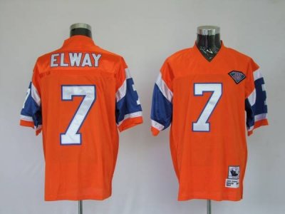 Jerseys Factory Cheap Mitchel & Ness Broncos #7 John Elway Orang