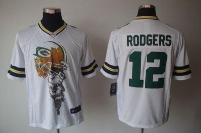 Jerseys Factory Cheap Nike Packers #12 Aaron Rodgers White Men's