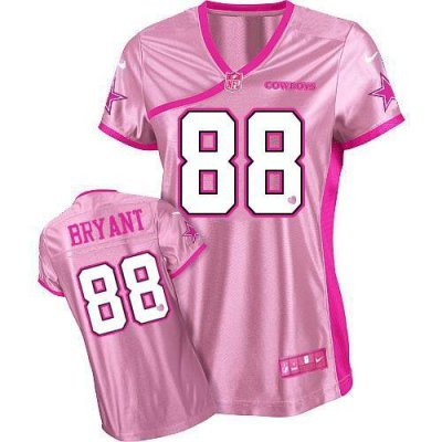 Jerseys Factory Cheap Nike Cowboys #88 Dez Bryant Pink Women's B