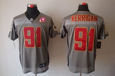 Jerseys Factory Cheap Nike Redskins #91 Ryan Kerrigan Grey Shado