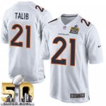 Jerseys Factory Cheap Nike Broncos #21 Aqib Talib White Super Bo