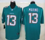 Jerseys Factory Cheap Nike Dolphins #13 Dan Marino Aqua Green Te