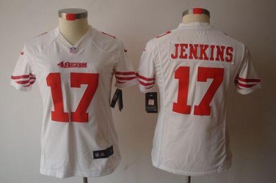 Jerseys Factory Cheap Nike 49ers #17 A.J. Jenkins White Women's