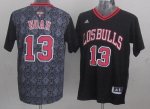Jerseys Factory Cheap Bulls #13 Joakim Noah Black New Latin Nigh