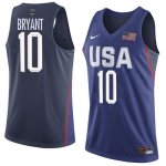 Jerseys Factory Cheap Nike Team USA #10 Kobe Bryant Navy Blue 20