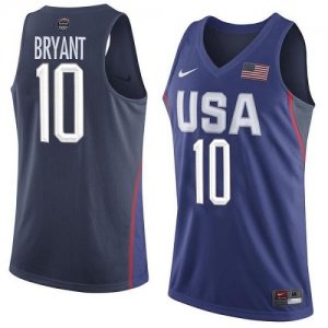 Jerseys Factory Cheap Nike Team USA #10 Kobe Bryant Navy Blue 20