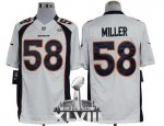 Jerseys Factory Cheap Nike Broncos #58 Von Miller White Super Bo