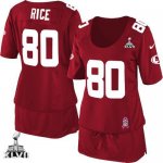 Jerseys Factory Cheap Nike 49ers #80 Jerry Rice Red Team Color S