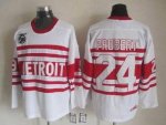 Jerseys Factory Cheap Red Wings #24 Bob Probert White CCM Throwb