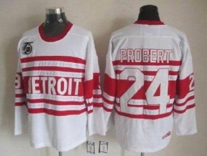 Jerseys Factory Cheap Red Wings #24 Bob Probert White CCM Throwb