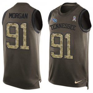 Jerseys Factory Cheap Nike Titans #91 Derrick Morgan Green Men's