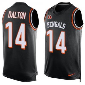 Jerseys Factory Cheap Nike Bengals #14 Andy Dalton Black Team Co