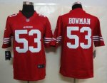 Jerseys Factory Cheap Nike 49ers #53 NaVorro Bowman Red Team Col