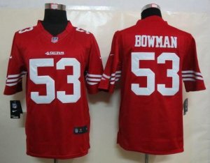 Jerseys Factory Cheap Nike 49ers #53 NaVorro Bowman Red Team Col