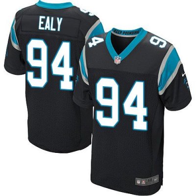 Jerseys Factory Cheap Nike Panthers #94 Kony Ealy Black Team Col