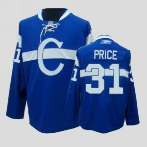 Jerseys Factory Cheap Canadiens #31 Carey Price Embroidered Blue