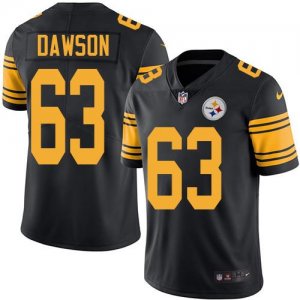 Jerseys Factory Cheap Nike Steelers #63 Dermontti Dawson Black M