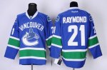 Jerseys Factory Cheap Canucks #21 Mason Raymond Blue Home Embroi