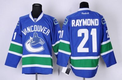 Jerseys Factory Cheap Canucks #21 Mason Raymond Blue Home Embroi