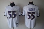 Jerseys Factory Cheap Nike Ravens #55 Terrell Suggs White Men's