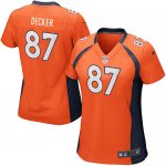 Jerseys Factory Cheap Nike Broncos #87 Eric Decker Orange Team C