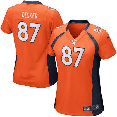 Jerseys Factory Cheap Nike Broncos #87 Eric Decker Orange Team C