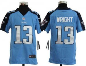 Jerseys Factory Cheap Nike Titans #13 Kendall Wright Light Blue