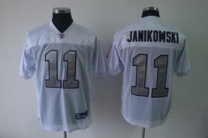 Jerseys Factory Cheap Raiders #11 Sebastian Janikowski White Sil
