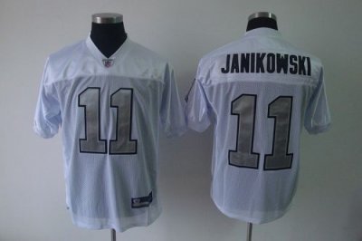 Jerseys Factory Cheap Raiders #11 Sebastian Janikowski White Sil