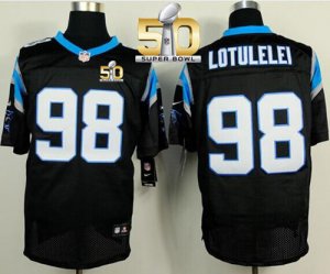 Jerseys Factory Cheap Nike Panthers #98 Star Lotulelei Black Tea